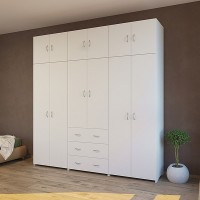 Full Wardrobe with Lots of Hanging space and extra top cupboards